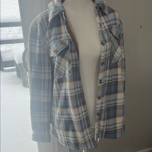 Plaid Blue and Brown Women's Jacket